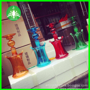 Enjoylife Factory Glass Water Pipes, Glass Smoking Hookah with LED Lights Wholesale